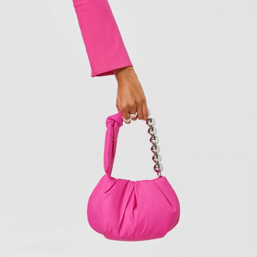 フューシャカラーのミニバッグ TOUS Plump