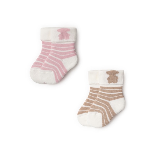 Set de calcetines de bebé Rosa