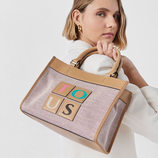 Medium pink TOUS Yummy Shopping bag