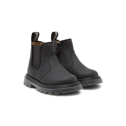 Baby ankle boots in Run black