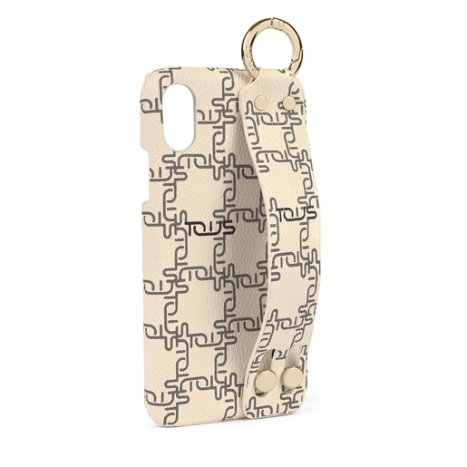 Funda de móvil Delray iPhone X/XS Logogram beige