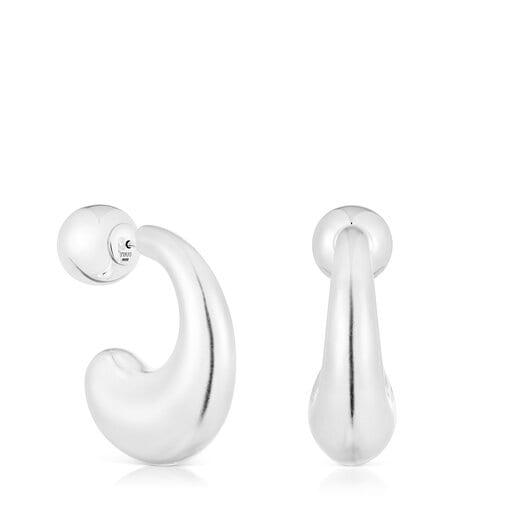 Large silver Hoop earrings TOUS Balloon | TOUS