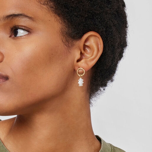 Colgante Sweet Dolls niña de Oro y Nácar