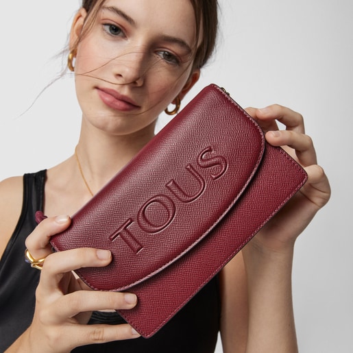 Маленькая бордовая сумка-кроссбоди T Pop