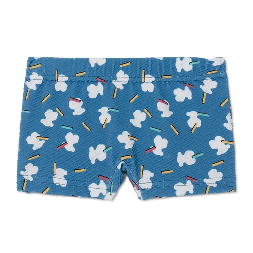 Banyador short Party Blau Marí