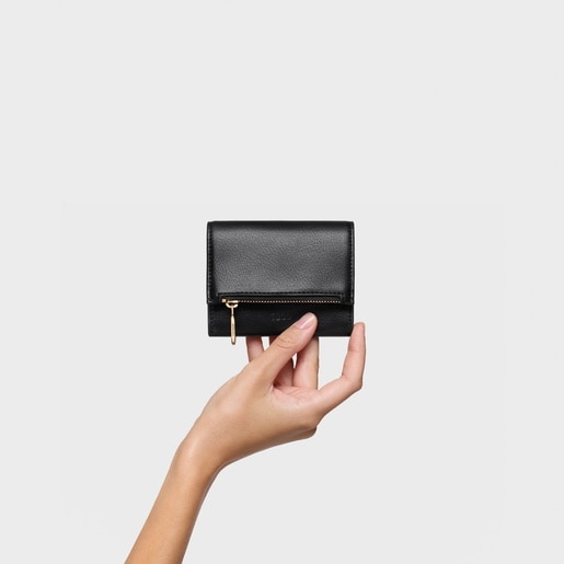 Black flap Change purse-card holder TOUS City