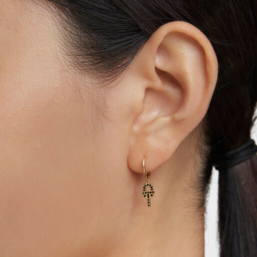 Gold Single earring with spinels TOUS MANIFESTO | TOUS