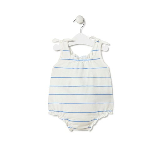 Baby girls romper in Vibrant blue