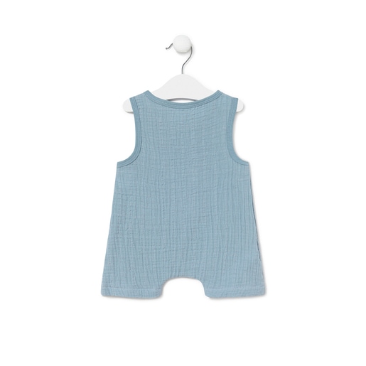 Short SMuse baby playsuit in blue
