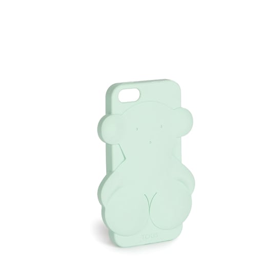 Funda de mòbil iPhone 5 Rubber Bear de color turqueta