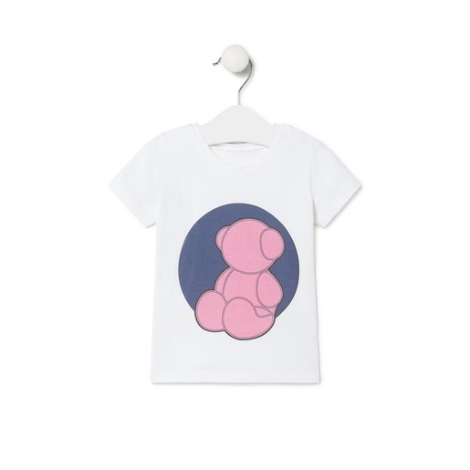 Camiseta de playa de niña Aqua rosa