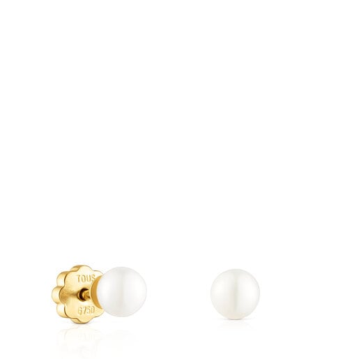 Gold Baby TOUS earrings with pearls
