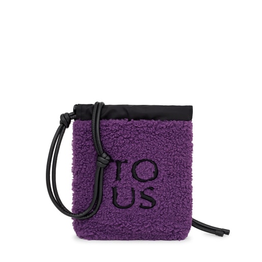 Lilac-colored TOUS Empire Fur Minibag