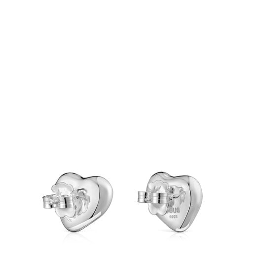 Boucles d’oreilles motif cœur Tabit en argent 