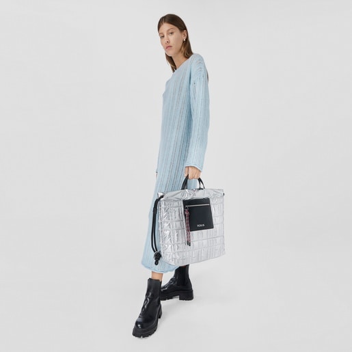 Mochila plateada TOUS Empire Padded