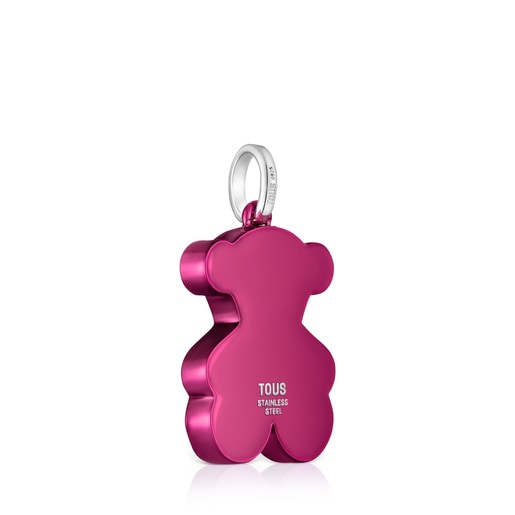 Medium pink steel bear Pendant Sweet Dolls