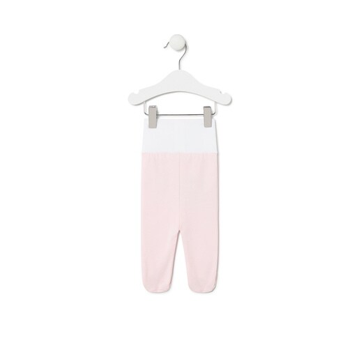 Baby leggings in plain pink