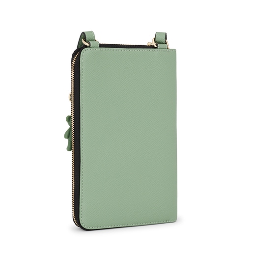 Khaki TOUS La Rue Hanging Phone Pouch with Wallet | TOUS