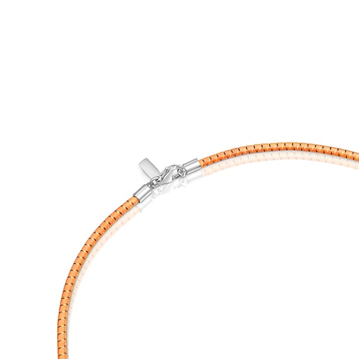 Colar elástico TOUS St. Tropez Elastic laranja 43 cm