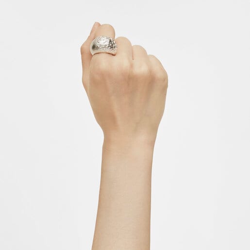 TOUS Silver domed ring Dybe | Westland Mall