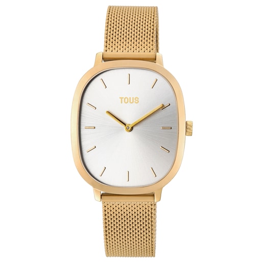 Gold-colored IP Steel Heritage Watch | TOUS