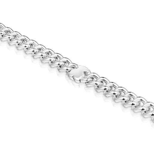 Silver bear-motif Chain bracelet Bold Motif