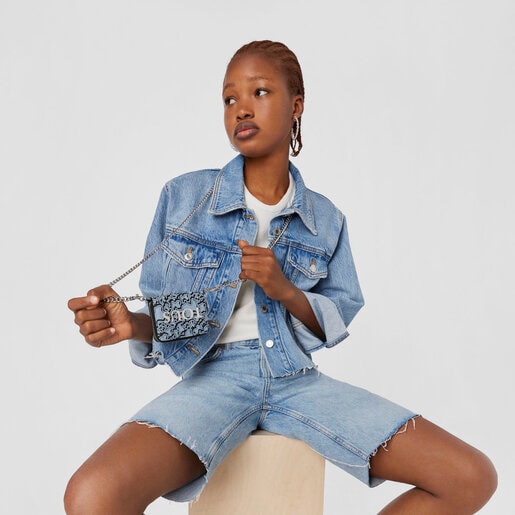 Monedero colgante azul TOUS Kaos Mini Evolution