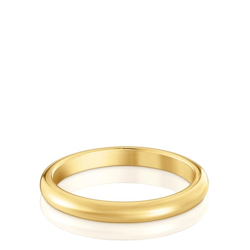 Anillo alianza de boda de oro media caña 2,7 mm TOUS Alianzas