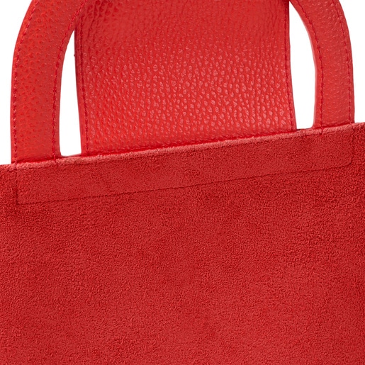 Średnia czerwona skórzana torebka na ramię TOUS Dora