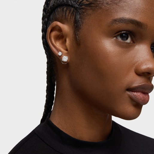 Aretes de platino con diamantes creados en laboratorio 3,00 ct TOUS Essentials LGD