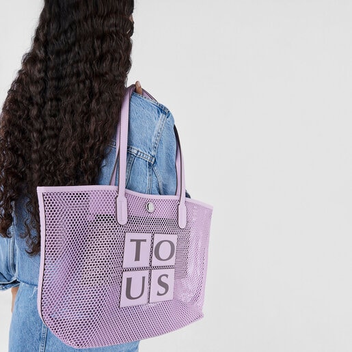 Mauve TOUS Net Tote bag