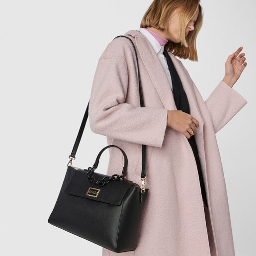 Городская черная сумка TOUS Funny большого размера