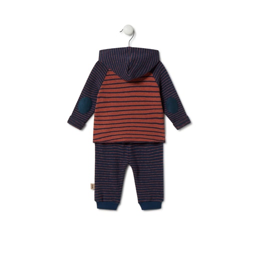 Conjunto de menino às riscas Blue azul marinho