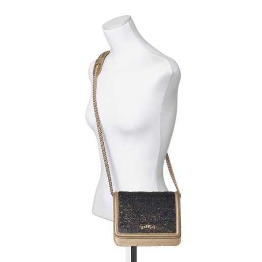 Ruby Crossbody bag with gold/silver-colored sequins