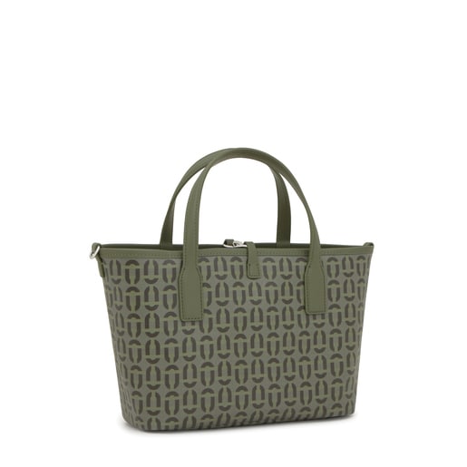 حقيبة أحمال خفيفة متوسطة الحجم بوجهين مزدوجة الاستخدام باللون الكاكي من تشكيلة TOUS Manifesto