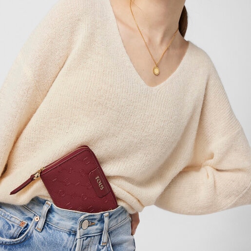 Cartera Script Day burdeos