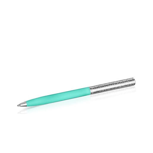 Steel TOUS Kaos Ballpoint pen lacquered in turquoise | TOUS