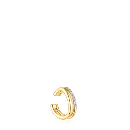 Gold Hav Earcuff with diamonds