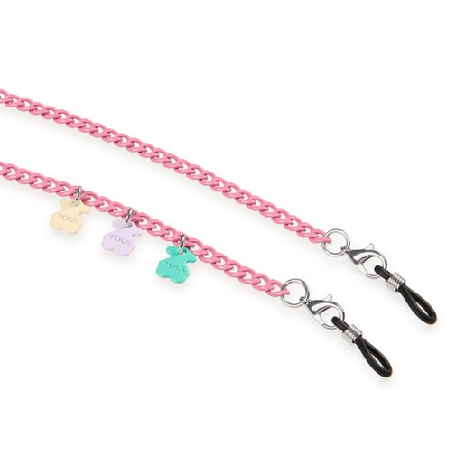 Chaîne pour masque et lunettes Bears Chain rose clair
