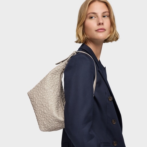 Bolso de hombro mediano topo TOUS Puffy bear