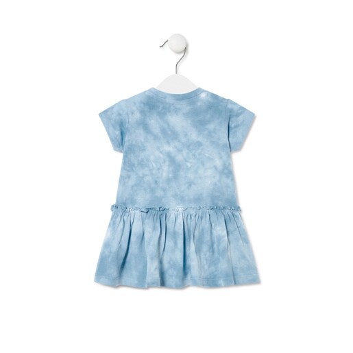 Tie-dye dress in Casual blue