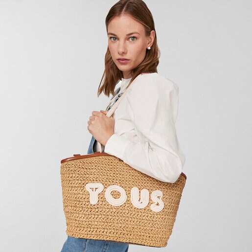 Brown and beige TOUS Craft Tote bag