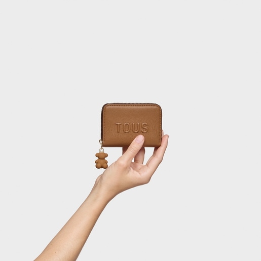 キャメルカラーのコインパース TOUS Brenda
