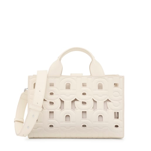Medium beige Amaya Shopping bag TOUS MANIFESTO CUT