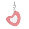 Coral-colored Key ring Mirror Motifs