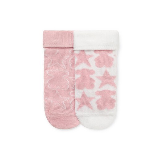 Pack 2 de pares de calcetines Socks Rosa motivos
