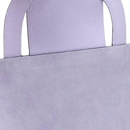 Medium lilac-colored leather Shoulder bag TOUS Dora