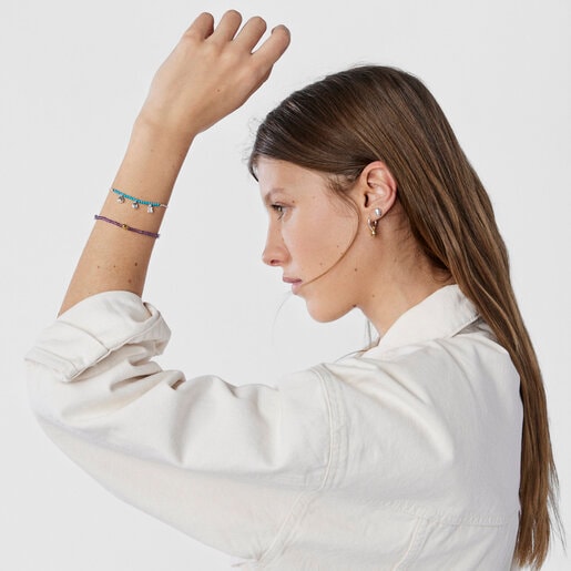 Pulsera de plata y calcita teñida TOUS Joy Bits