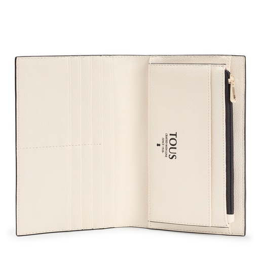 Large khaki TOUS Kaos Mini Evolution Pocket wallet