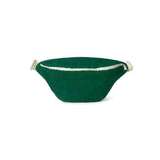 Terry cloth bumbag in Logo green